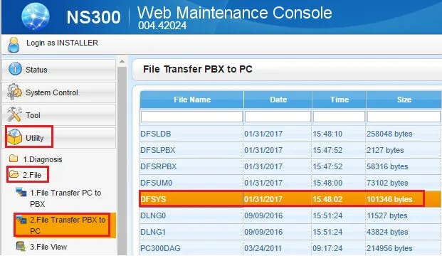 Backup và khôi phục tổng đài KX-NS300, KX-NS1000 Backup và khôi phục tổng đài KX-NS300, KX-NS1000